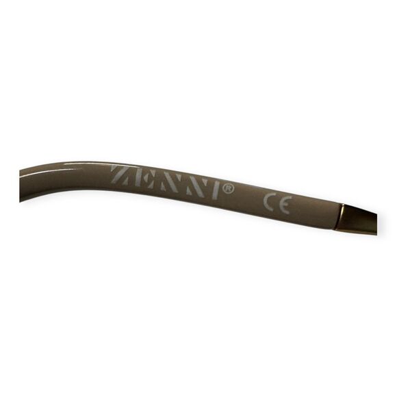 Zenni Retro Full-Frame‎ Round Fashion Eyeglasses Gold Gray main image 7